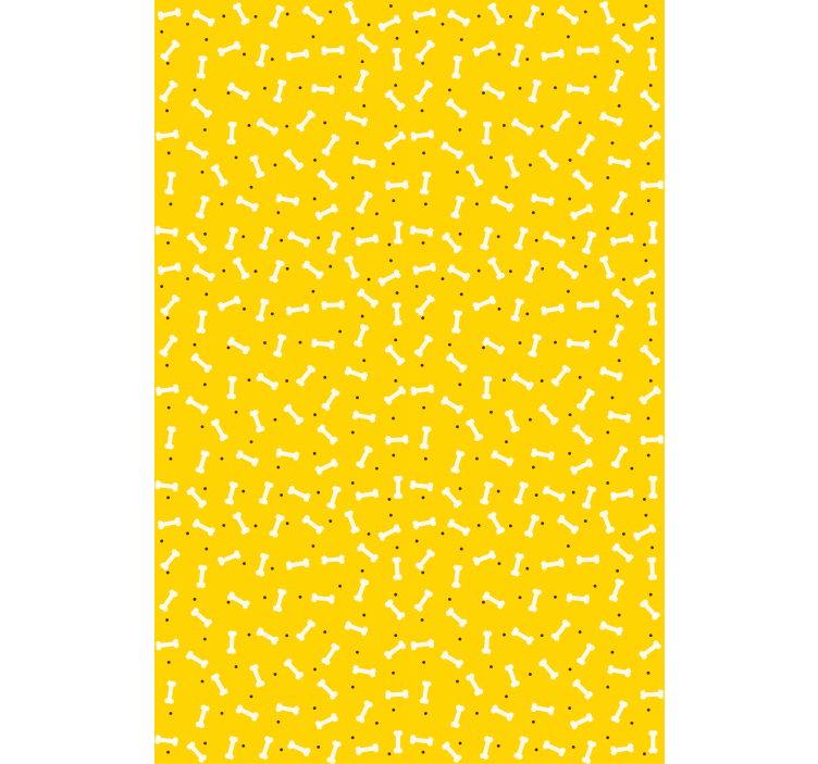 Kids wallpaper playful bone pattern - TenStickers