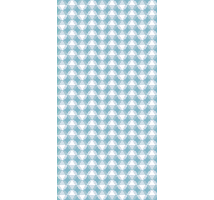Texture pattern wallpaper geometric blue harmony - TenStickers
