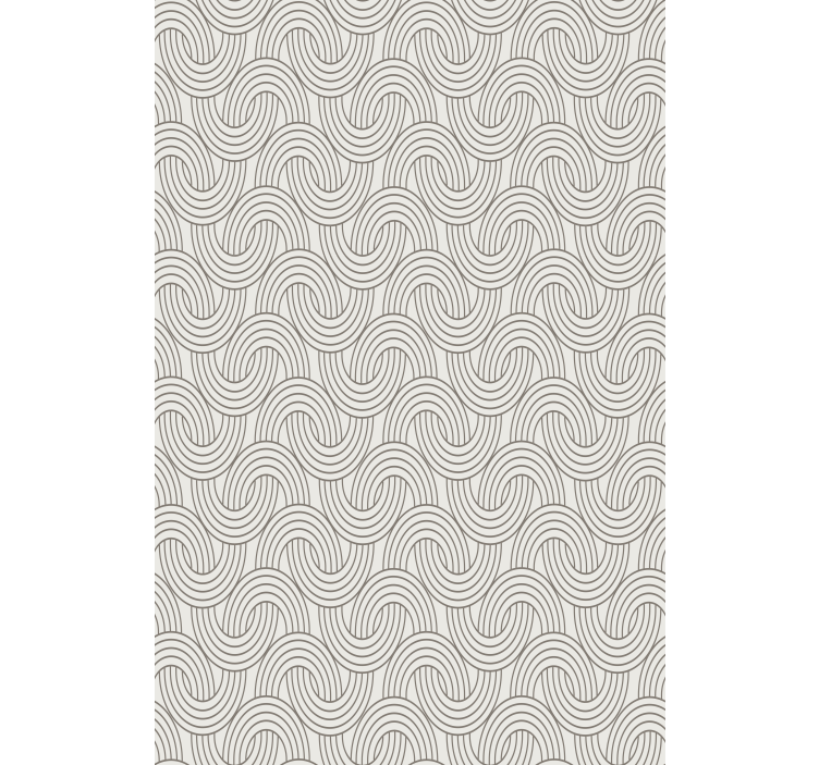 Texture pattern wallpaper with intricate wave designs - TenStickers