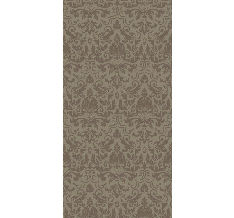Classic wallpaper velvet flocked design - TenStickers