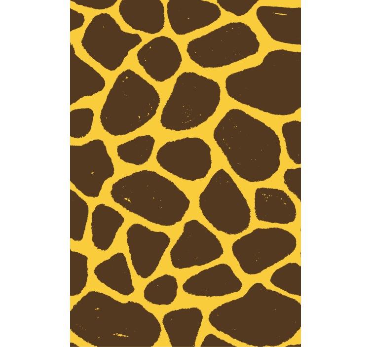 Living room wallpaper giraffe pattern - TenStickers