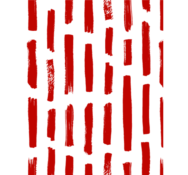 Living room wallpaper red and white stripe - TenStickers