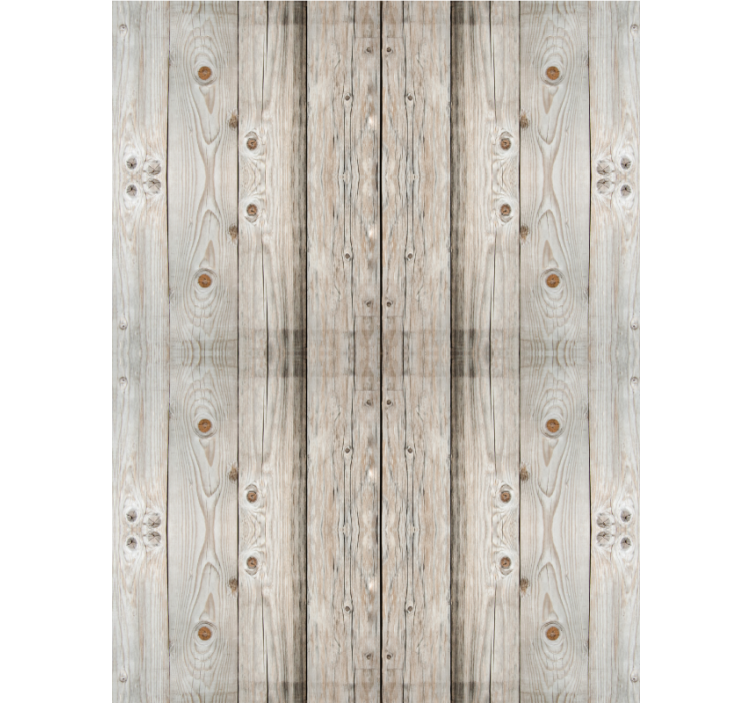 Living room wallpaper white pine wood effect - TenStickers