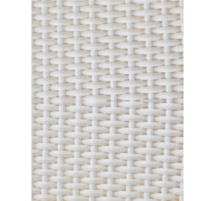 Living room wallpaper in white rattan effect - TenStickers