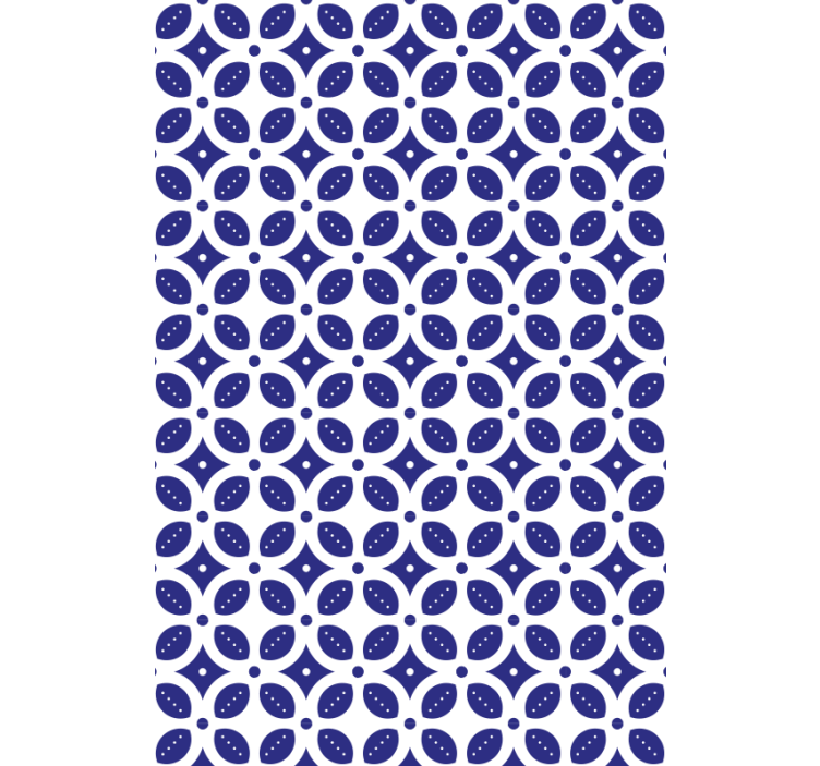 Living room wallpaper geometric pattern design - TenStickers