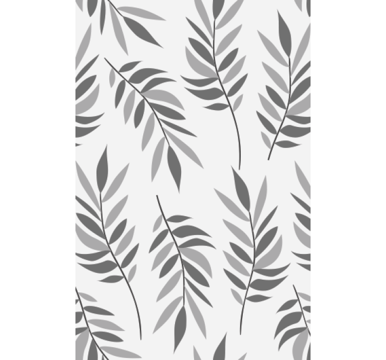 Living room wallpaper elegant leaf design - TenStickers