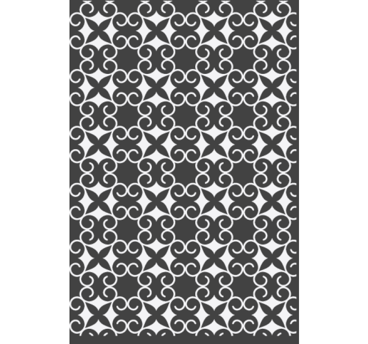 Living room wallpaper elegant patterned mat - TenStickers