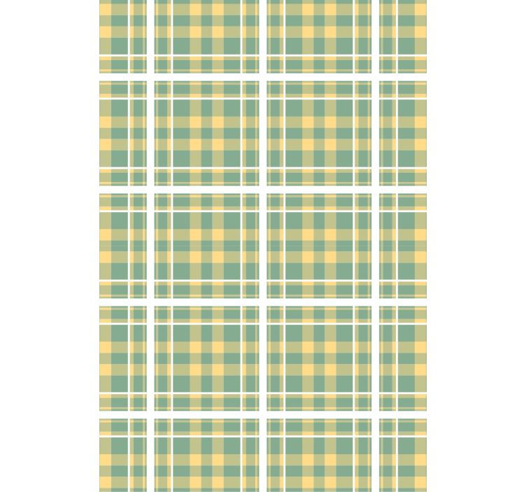 Living room wallpaper in checkered pattern design - TenStickers