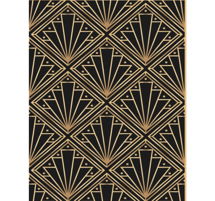 Living room wallpaper art deco design - TenStickers