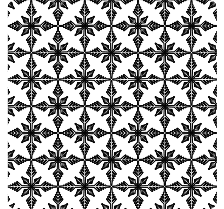 Tile wallpaper antiqued black and white pattern - TenStickers