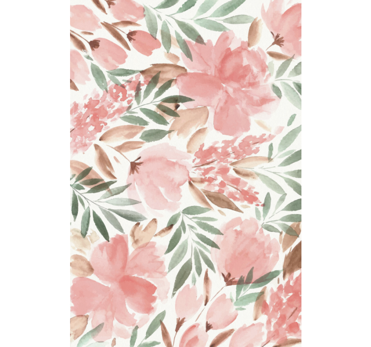Flower wallpaper blooming blossoms - TenStickers