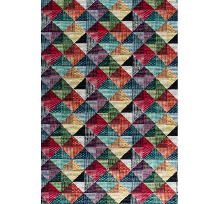 Geometric wallpaper with geometric shapes - TenStickers