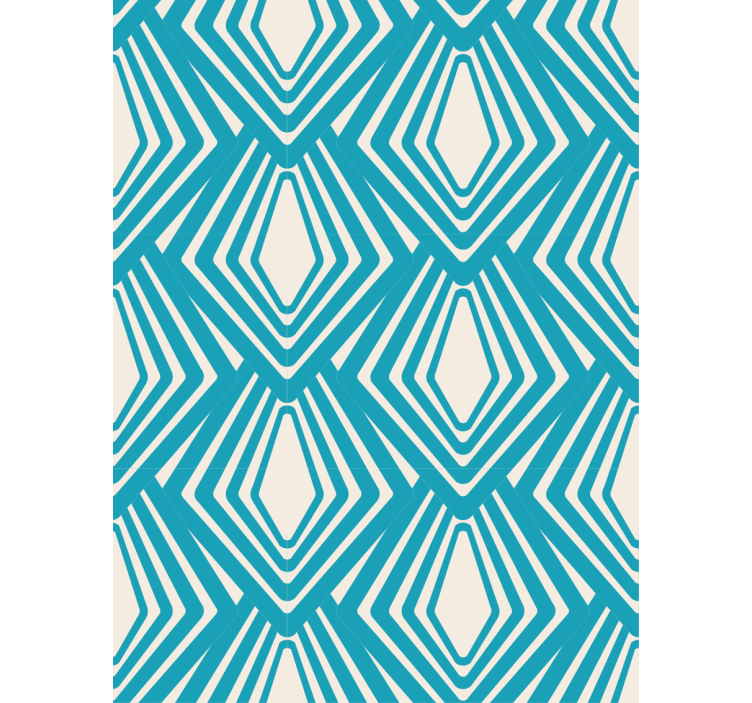Geometric wallpaper geometric diamond pattern - TenStickers