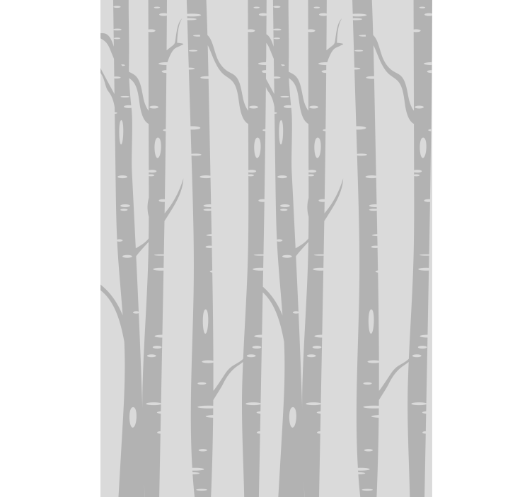 Tree wallpaper tall birches forest scandinavian - TenStickers