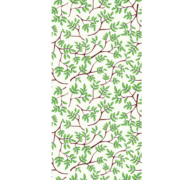 Tree wallpaper with thin branches pattern - TenStickers