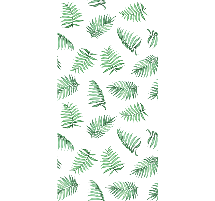 Tree wallpaper green palm leaves design - TenStickers
