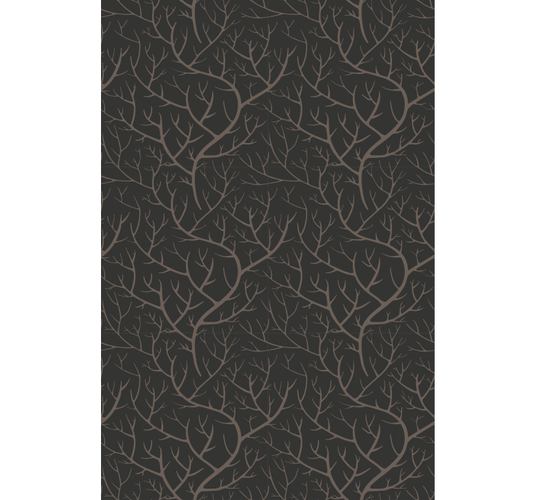Tree wallpaper scandinavian style night forest - TenStickers