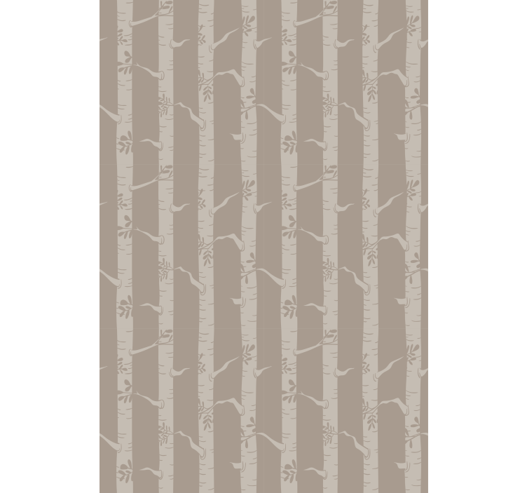 Tree wallpaper thin trees scandinavian design - TenStickers
