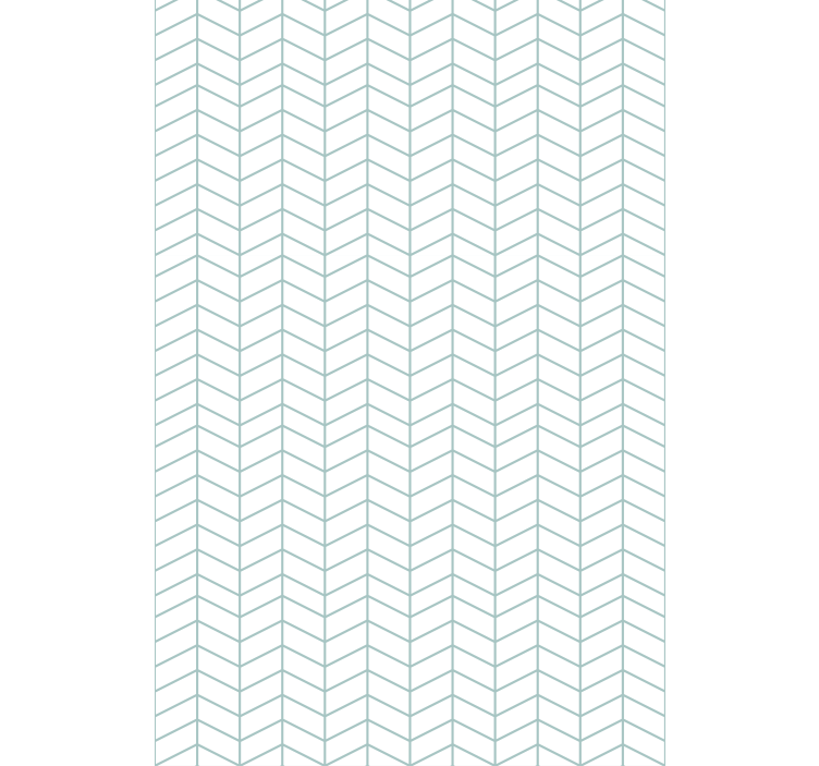 Office wallpaper blue zigzag lines on white background - TenStickers