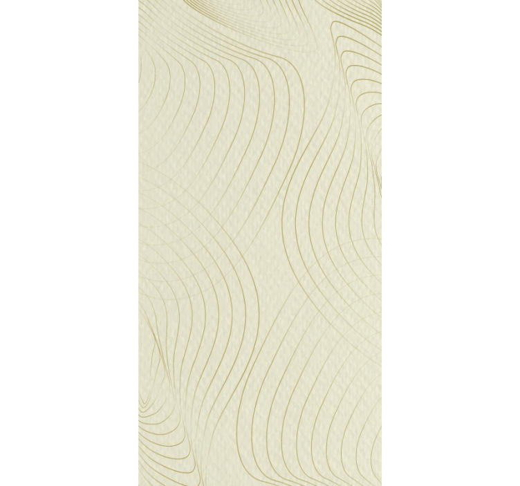 Living room wallpaper with subtle wave patterns - TenStickers