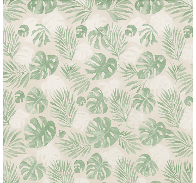 Kitchen wallpaper tropical botanical leaves design - TenStickers