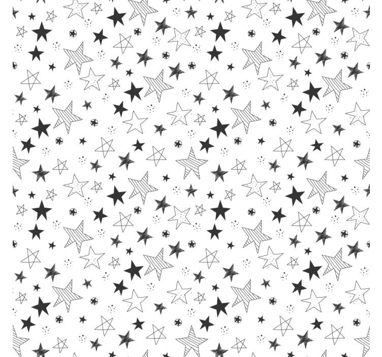 Modern wallpaper dots and stars design - TenStickers