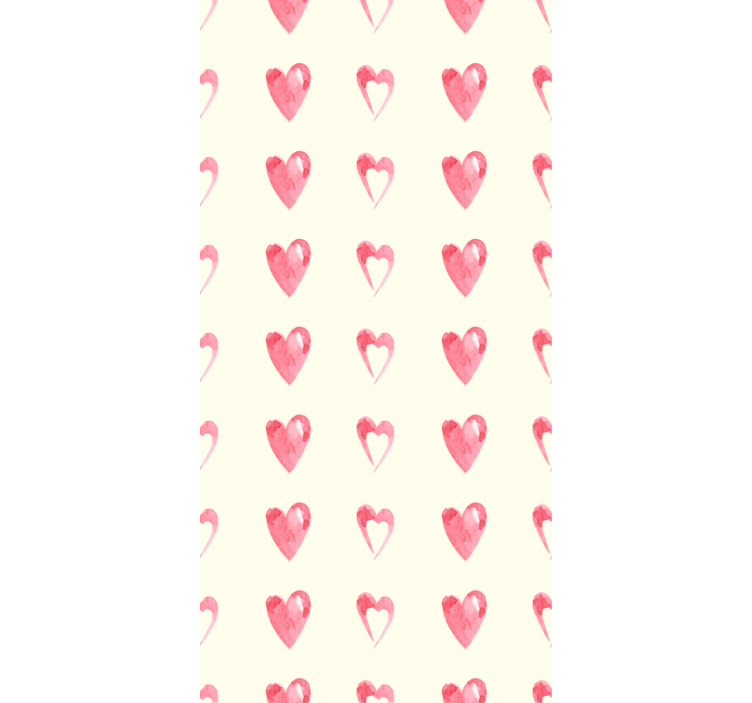 Modern wallpaper with wasted hearts pattern - TenStickers