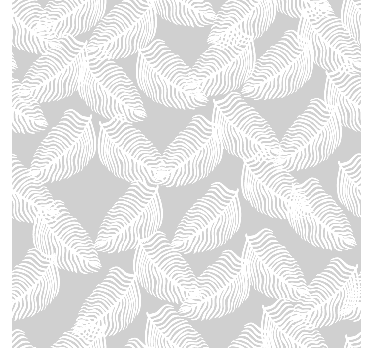 Modern wallpaper grey minimalist floral design - TenStickers