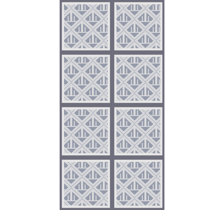 Modern wallpaper with geometric pattern sections - TenStickers