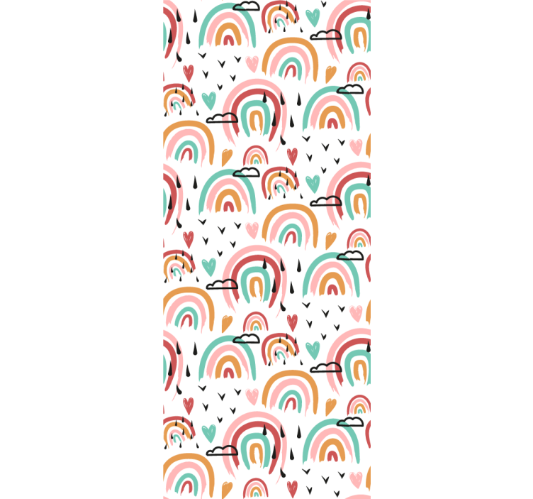 Kids wallpaper vibrant rainbow design - TenStickers