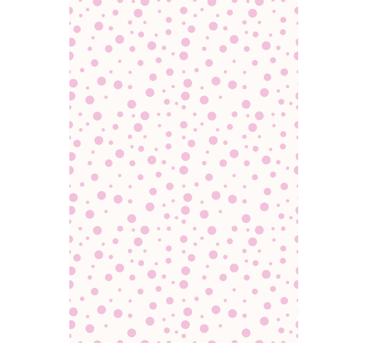Teenager wallpaper in pink dotted patterns - TenStickers