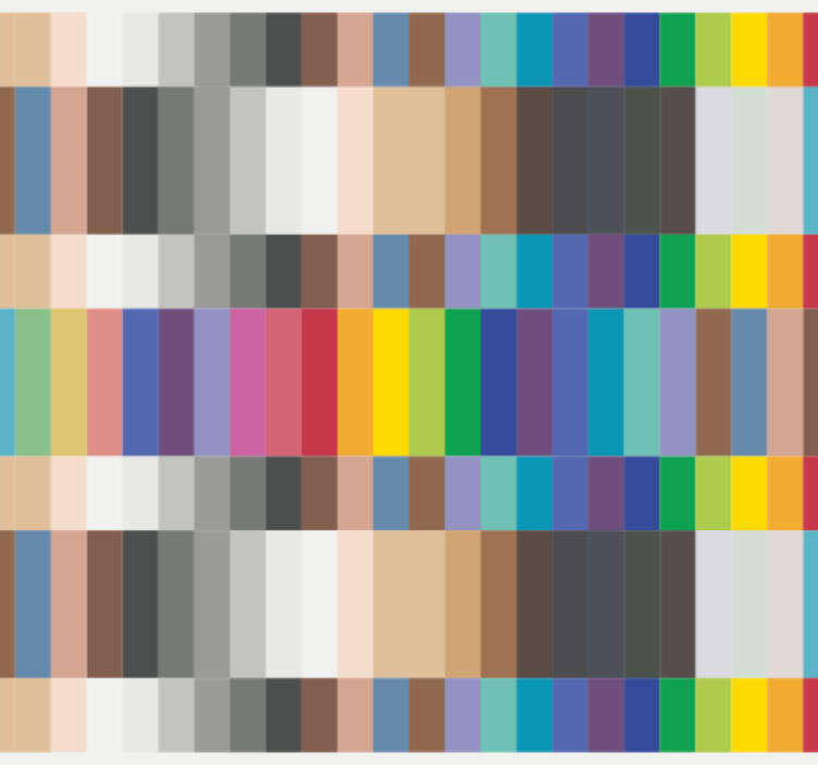 Kitchen wallpaper multicolour small squares design - TenStickers