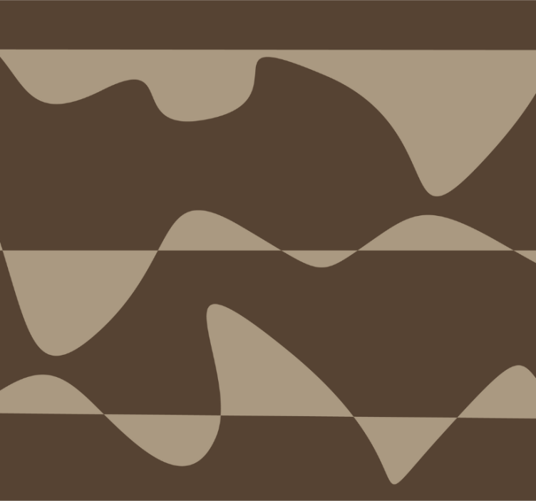 Kitchen wallpaper abstract brown design - TenStickers