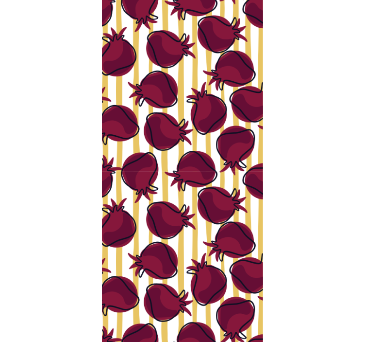 Kitchen wallpaper pomegranate design - TenStickers