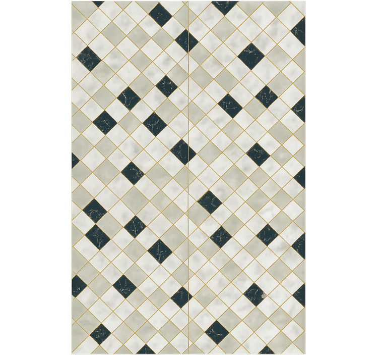 Living room wallpaper in grey cement tile design - TenStickers