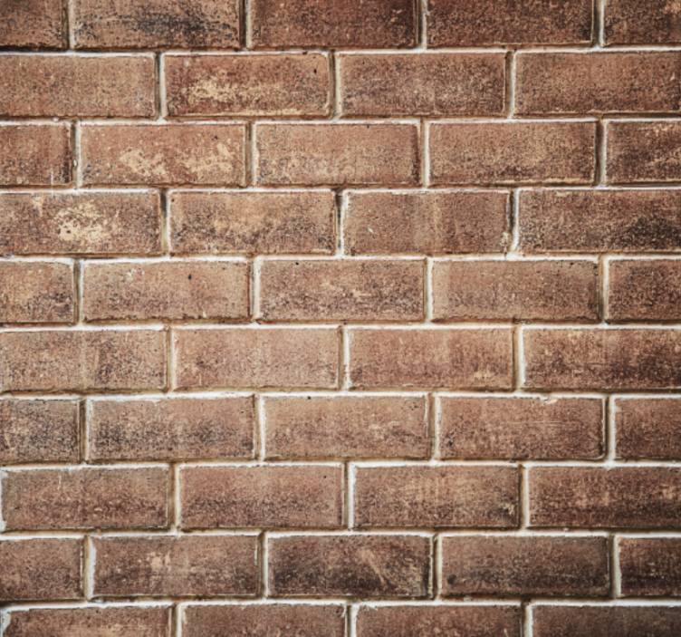 Living room wallpaper brick illusion - TenStickers