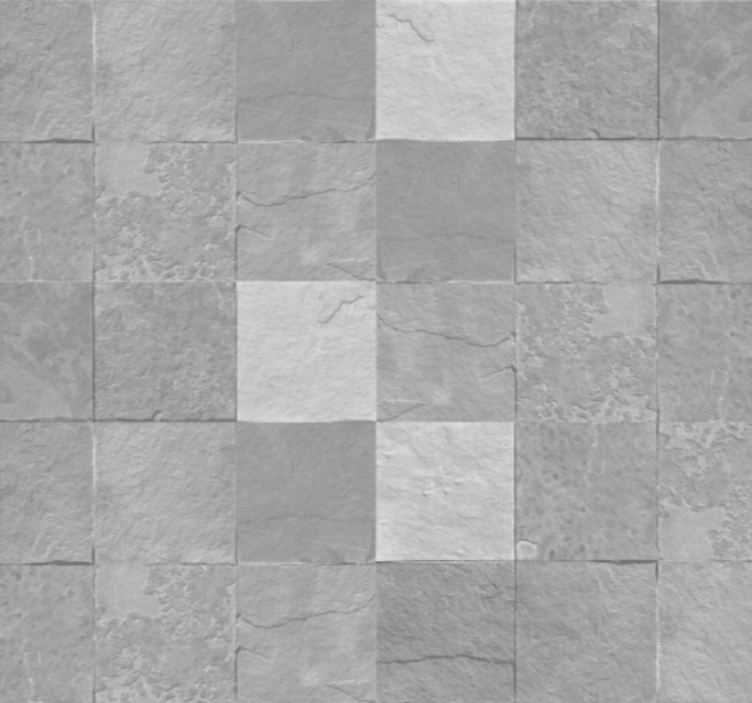 Bathroom wallpaper in marbled tile design - TenStickers