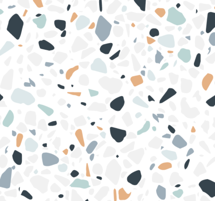 Bathroom wallpaper colorful pebble blend - TenStickers