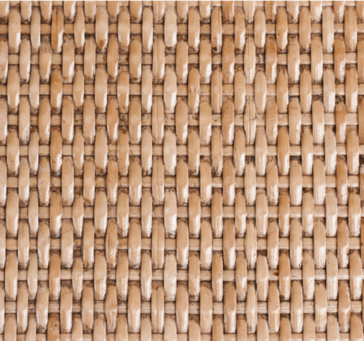 Bathroom wallpaper natural weave design - TenStickers