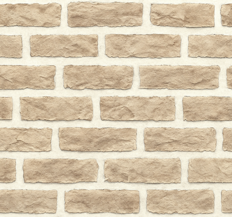 Living room wallpaper rustic sandstone brick - TenStickers