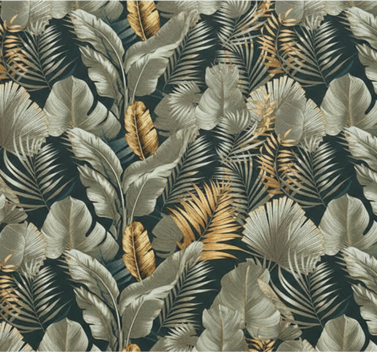 Living room wallpaper botanical & floral designs - TenStickers