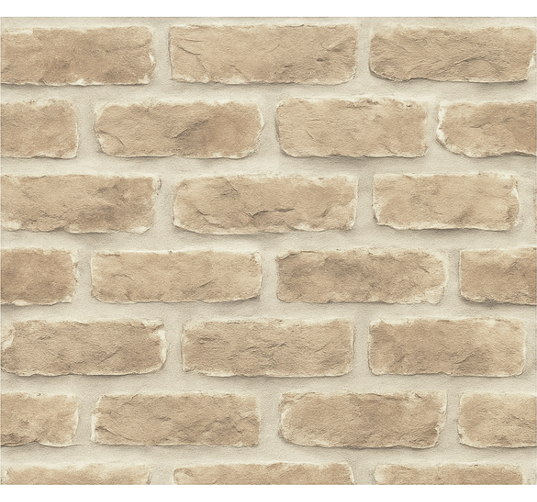 Master bedroom wallpaper rustic sandstone brick - TenStickers