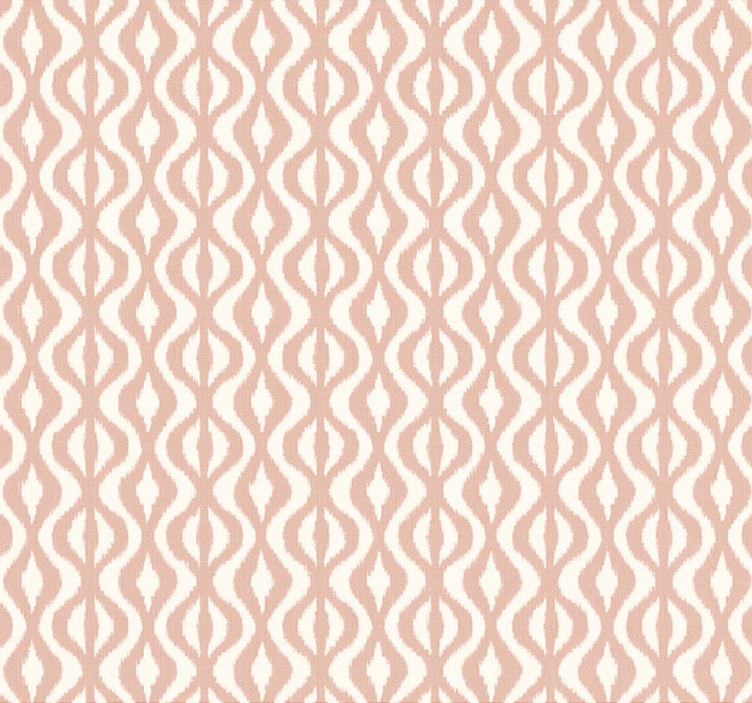 Master bedroom wallpaper dusty rose ikat geometric - TenStickers