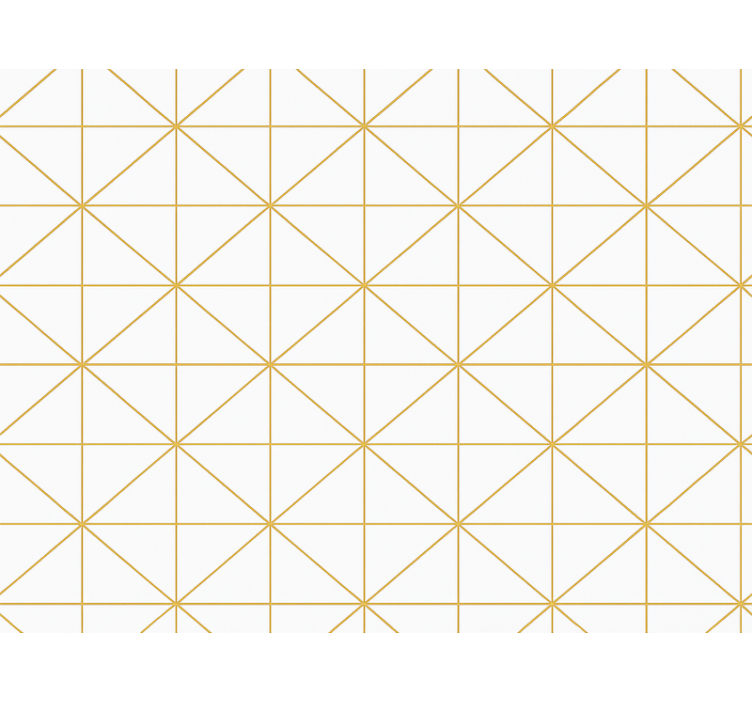 Master bedroom wallpaper gold geometric design - TenStickers