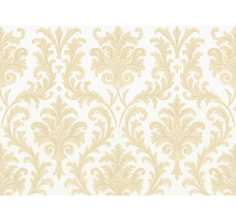 Master bedroom wallpaper in neutral sage pattern - TenStickers