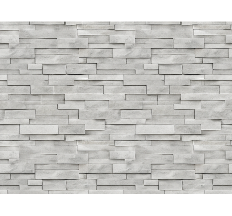 Stone wallpaper grey slate ledge stone - TenStickers