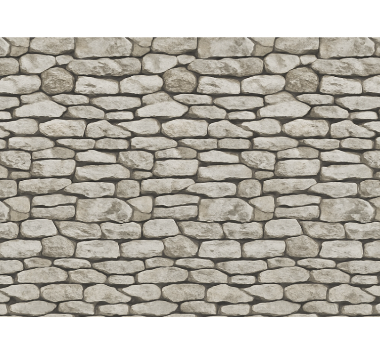 Living room wallpaper with 3d stone texture - TenStickers