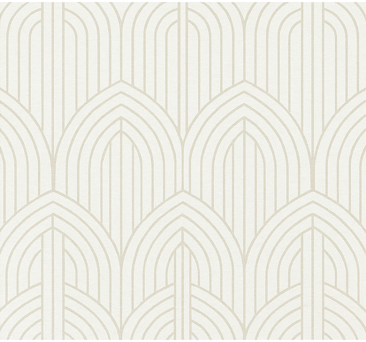 Living room wallpaper white wood design - TenStickers