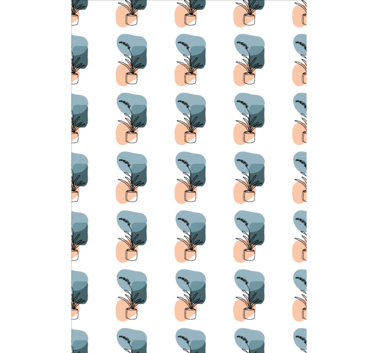 Flower wallpaper minimalist orchid design - TenStickers