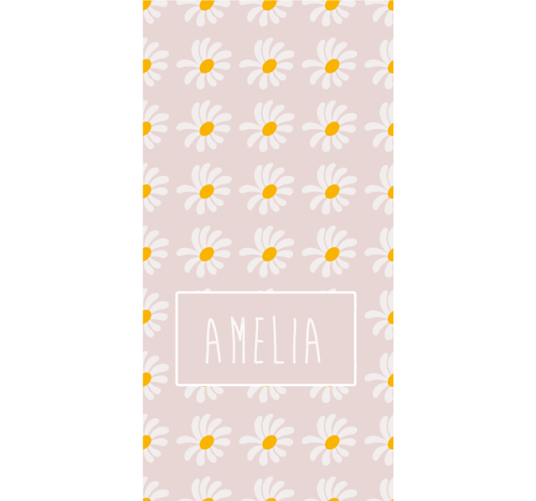 Floral ornament wallpaper with bohemian flowers illustration - TenStickers
